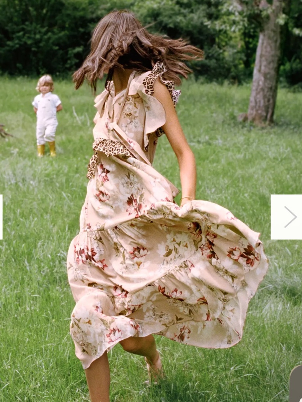 Anthropologie Kachel Sedona Sunrise Silk Print Maxi Dress